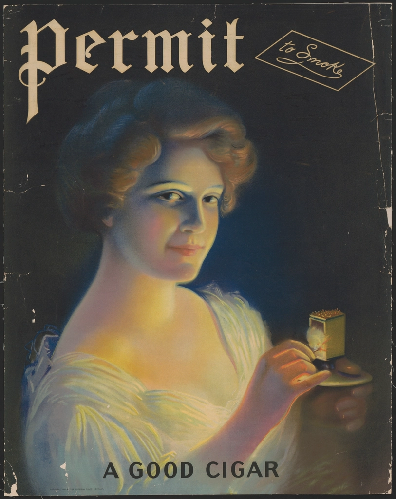 "Permit smoke, good cigar" by Library of Congress/ CC0 1.0
